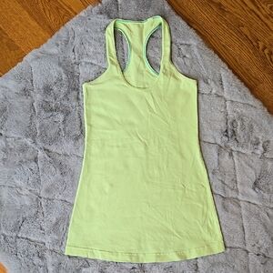 Lululemon Neon Green Athletic Tank Top, Great Condition
